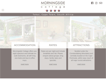 Tablet Screenshot of morningside-cottage.co.za